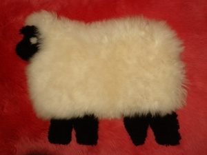 sheepskin cushion
